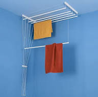 Balcony cloth hanger utility setup