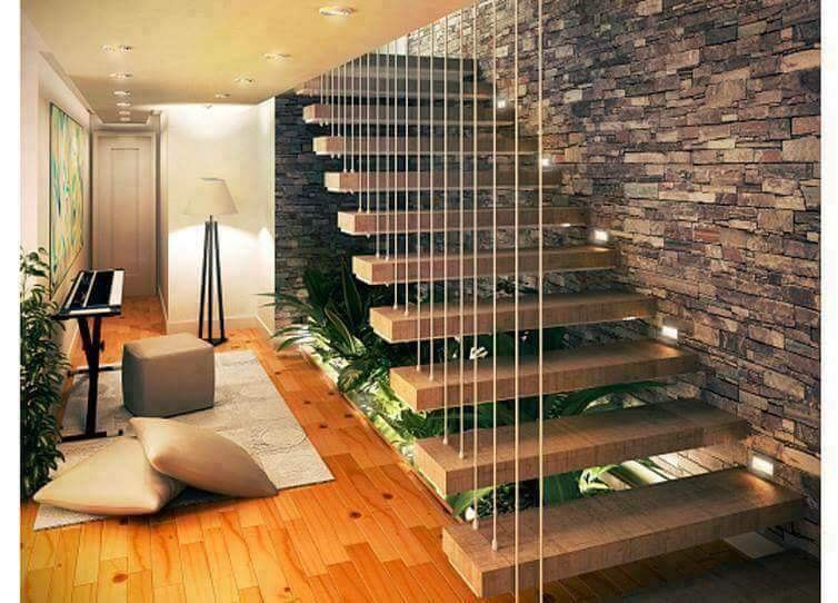 Invisible staircase grill installation